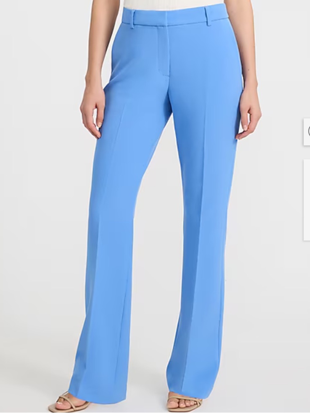 😍Express Editor Mid Rise Bootcut Pant in Signature Stretch/French Blue 2R